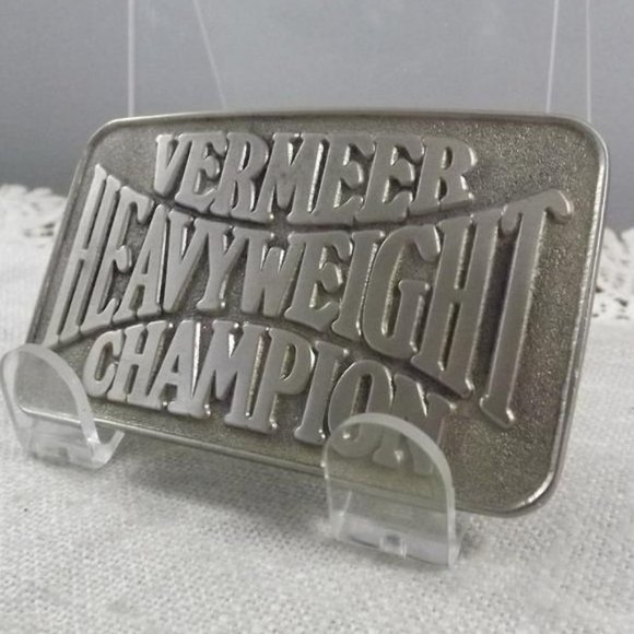 Vermeer Heavyweight Champion Machinery Belt Buckle - Picture 2 of 8